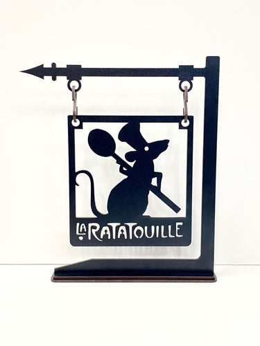 Freestanding Chef Rat Sign